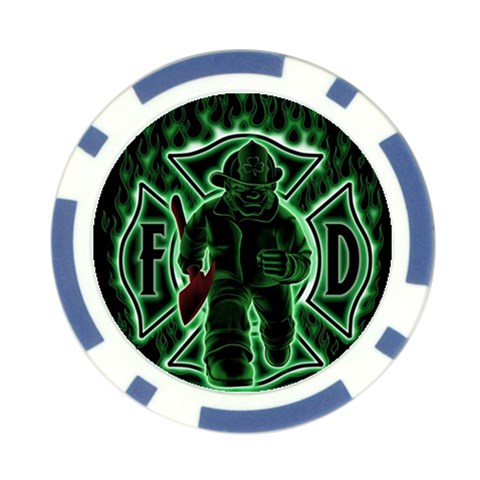 Fighting Irish Poker Chip Card Guard from ArtsNow.com Front