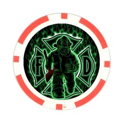 Fighting Irish Poker Chip Card Guard from ArtsNow.com Front