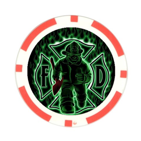 Fighting Irish Poker Chip Card Guard from ArtsNow.com Back