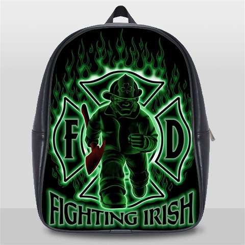 Fighting Irish School Bag (Large) from ArtsNow.com Front