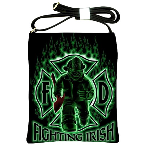 Fighting Irish Shoulder Sling Bag from ArtsNow.com Front