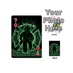 Fighting Irish Playing Cards 54 (Mini) from ArtsNow.com Front - Diamond7