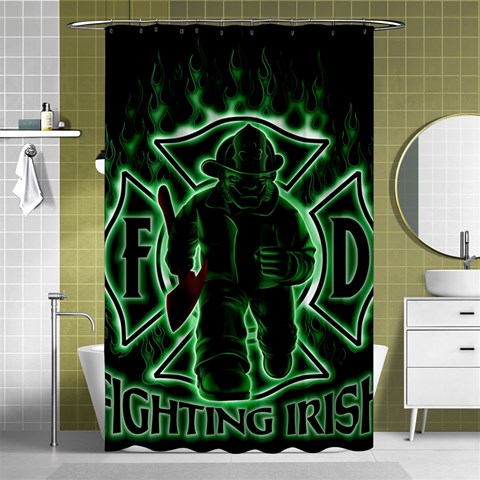 Fighting Irish Shower Curtain 48  x 72  (Small) from ArtsNow.com Curtain(48  X 72 ) - 42.18 x64.8  Curtain(48  X 72 )