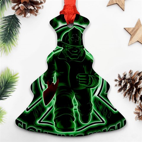 Fighting Irish Ornament (Christmas Tree)  from ArtsNow.com Front