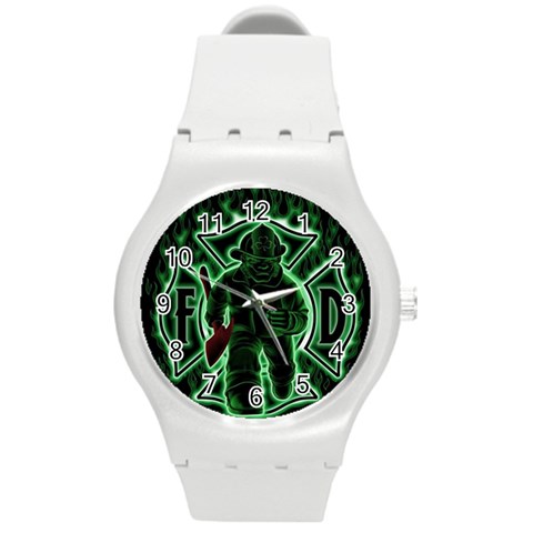 Fighting Irish Round Plastic Sport Watch (M) from ArtsNow.com Front