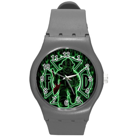 Fighting Irish Round Plastic Sport Watch (M) from ArtsNow.com Front