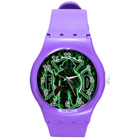 Fighting Irish Round Plastic Sport Watch (M) from ArtsNow.com Front