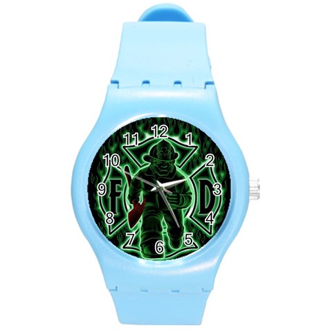 Fighting Irish Round Plastic Sport Watch (M) from ArtsNow.com Front