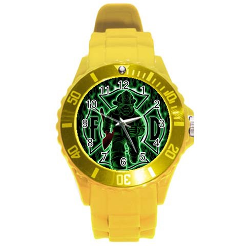 Fighting Irish Round Plastic Sport Watch (L) from ArtsNow.com Front