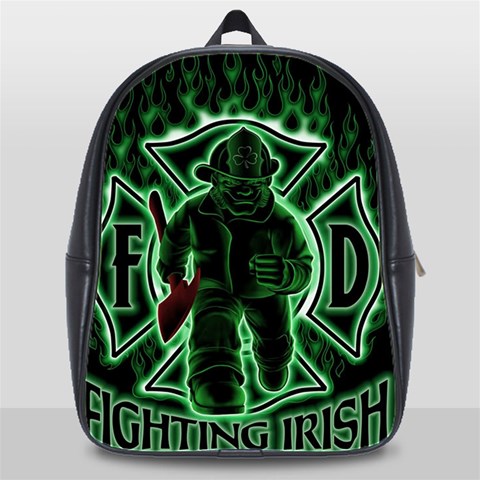 Fighting Irish School Bag (XL) from ArtsNow.com Front