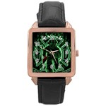 Fighting Irish Rose Gold Leather Watch 