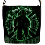 Fighting Irish Flap Closure Messenger Bag (S)