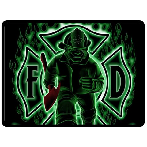 Fighting Irish Double Sided Fleece Blanket (Large) from ArtsNow.com 80 x60  Blanket Front