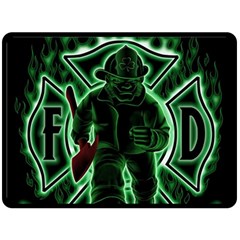 Fighting Irish Double Sided Fleece Blanket (Large) from ArtsNow.com 80 x60  Blanket Front