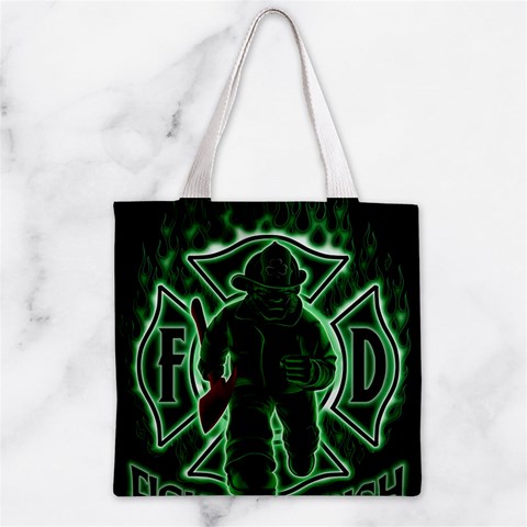 Fighting Irish Zipper Grocery Tote Bag from ArtsNow.com Front