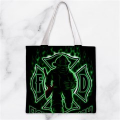 Fighting Irish Zipper Grocery Tote Bag from ArtsNow.com Back