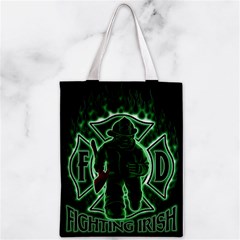 Fighting Irish Zipper Classic Tote Bag from ArtsNow.com Front