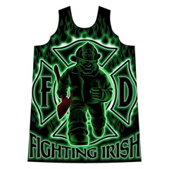 Fighting Irish Shoulder Cutout Velvet One Piece from ArtsNow.com Front