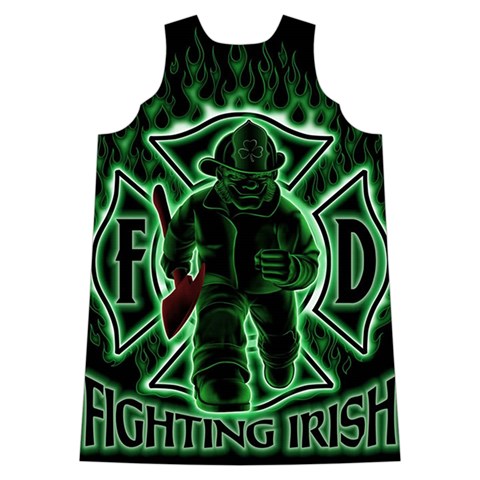 Fighting Irish Shoulder Cutout Velvet One Piece from ArtsNow.com Back