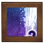 Purple Splash Framed Tile