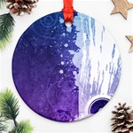 Purple Splash Ornament (Round)