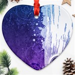 Purple Splash Ornament (Heart)