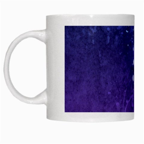 Purple Splash White Mug from ArtsNow.com Left