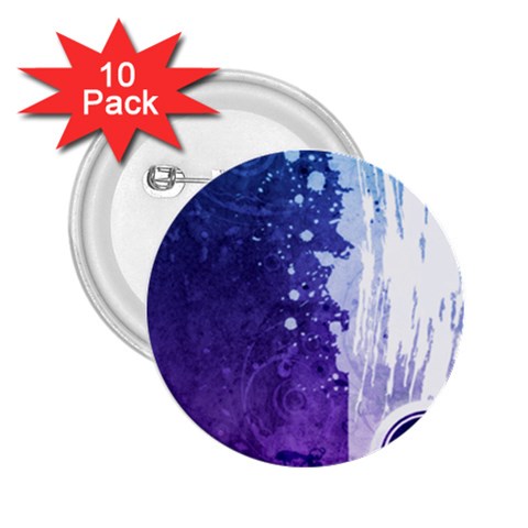 Purple Splash 2.25  Button (10 pack) from ArtsNow.com Front