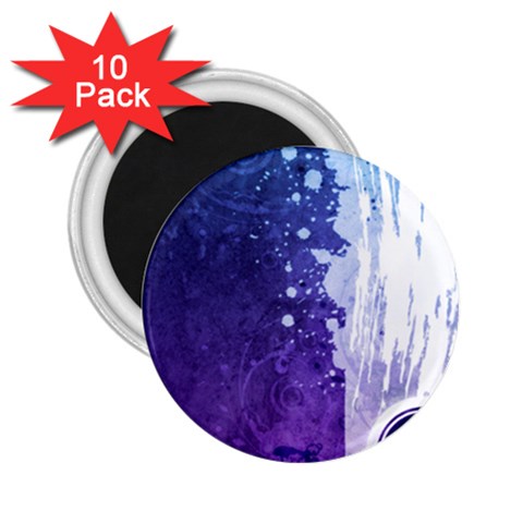 Purple Splash 2.25  Magnet (10 pack) from ArtsNow.com Front