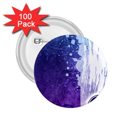 Purple Splash 2.25  Button (100 pack) from ArtsNow.com Front