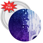 Purple Splash 3  Button (10 pack)