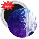 Purple Splash 3  Magnet (10 pack)