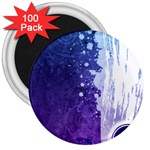 Purple Splash 3  Magnet (100 pack)