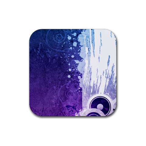 Purple Splash Rubber Coaster (Square) from ArtsNow.com Front