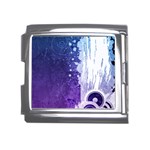 Purple Splash Mega Link Italian Charm (18mm)