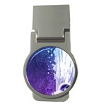 Purple Splash Money Clip (Round)