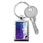 Purple Splash Key Chain (Rectangle)