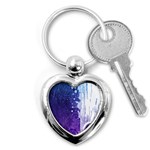 Purple Splash Key Chain (Heart)