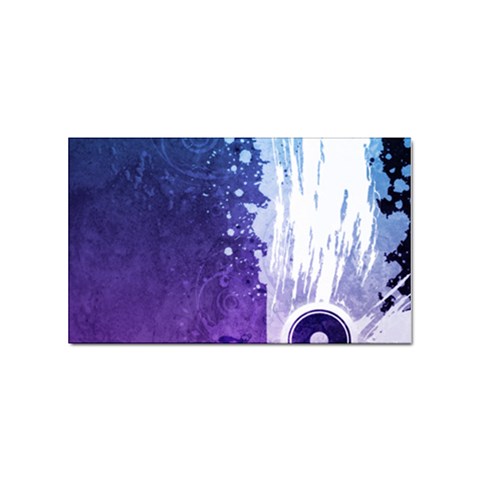 Purple Splash Sticker (Rectangular) from ArtsNow.com Front