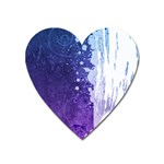 Purple Splash Magnet (Heart)