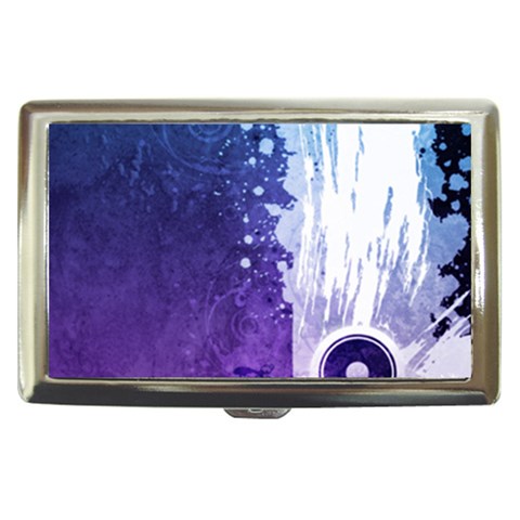 Purple Splash Cigarette Money Case from ArtsNow.com Front