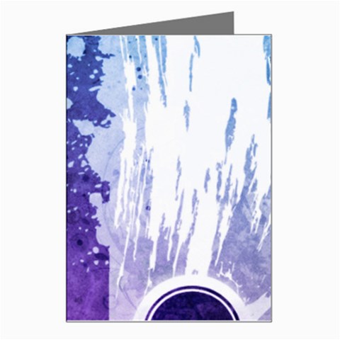 Purple Splash Greeting Card from ArtsNow.com Left