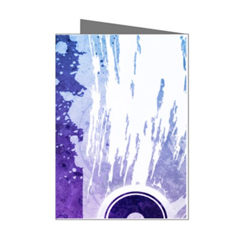 Purple Splash Mini Greeting Cards (Pkg of 8) from ArtsNow.com Left