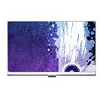 Purple Splash Business Card Holder