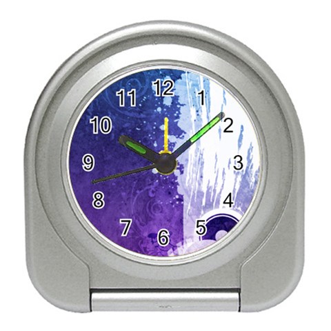 Purple Splash Travel Alarm Clock from ArtsNow.com Front