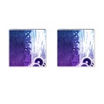 Purple Splash Cufflinks (Square)