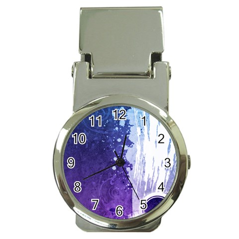 Purple Splash Money Clip Watch from ArtsNow.com Front