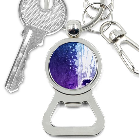 Purple Splash Bottle Opener Key Chain from ArtsNow.com Front