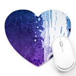 Purple Splash Heart Mousepad