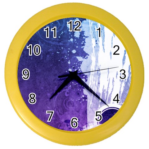 Purple Splash Color Wall Clock from ArtsNow.com Front